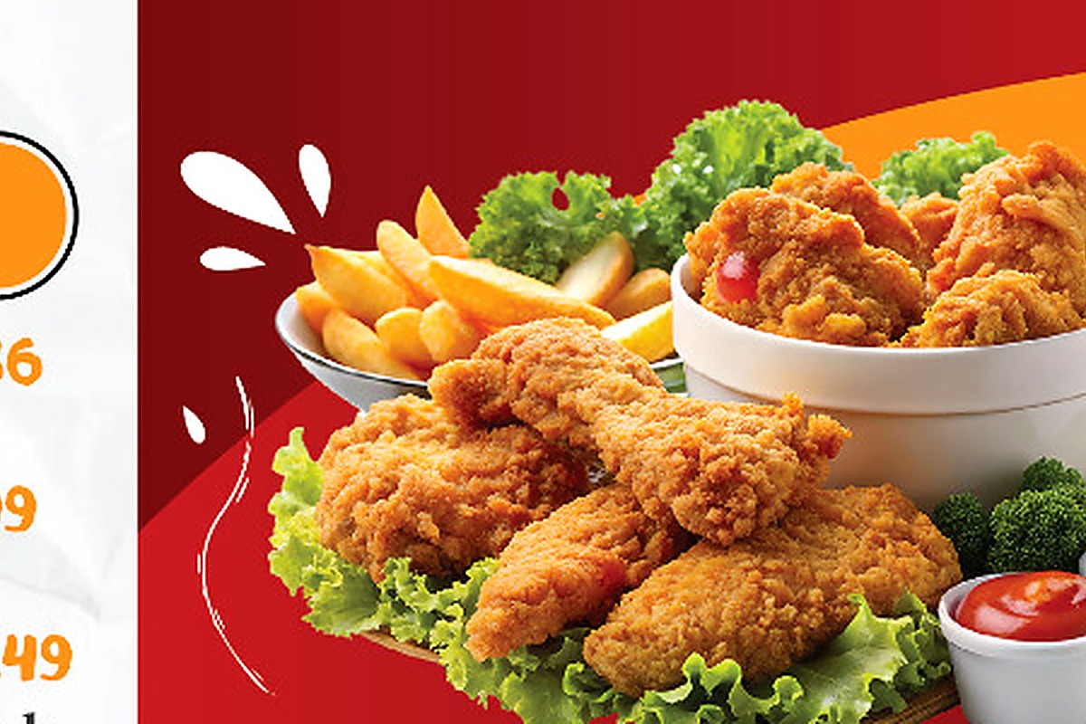 Fried chicken platter
