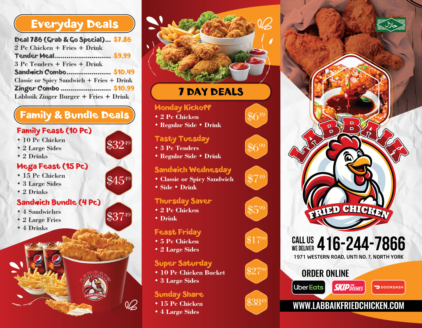 Original Labbaiq deals menu